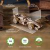 Ugears Compact Racer 70252 Wooden No Glue or Tools 3D Puzzle with Assembly Puzzle, Required, Instructions, Beginner-Friendly