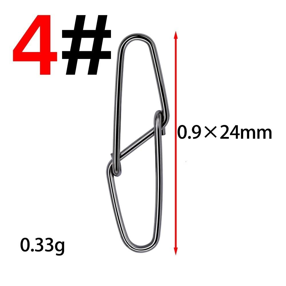 Silver Fishing Double Button Pin Fishing Connector Hooked Snaps Pin  Fishing Hook Line