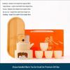 Shangqi Ceramic Kung Fu Tea Set with Portable Warmer