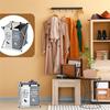 J1UL1N Shoe Cover Box Dispenser Foldable Storage Bin Holder With Used Shoe Covers And Welcome Please Or Remove Sign