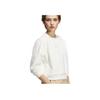 adidas Hanorac sport casual cu logo-ul mărcii, guler rotund, confortabil, la modă, hanorac pentru femei, Han-Jade-White JM8762