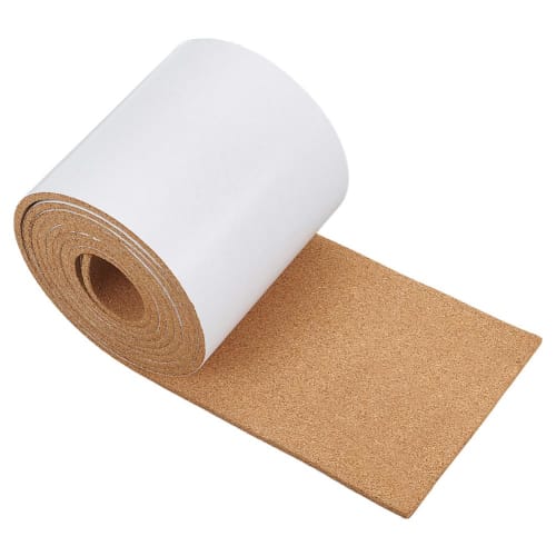 BENECREAT 3m*15cm Self-Adhesive Cork Sheet, 6mm Thick, Cork Roll, Heat-Insulating, Non-Slip, for Coasters, Chair Mats, Wall Decor, Picture Displays, H