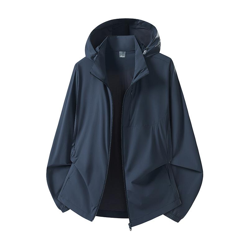 Nylon original yarn new ice silk cool jacket women's sunscreen clothing summer UV protection breathable sunscreen clothing men