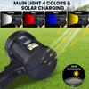 BERCOL Rechargeable Spotlight,2000000 LM Super Bright Handheld Spot Light LED Flashlight High Powered Spotlight Large Searchlight Outdoor with Solar