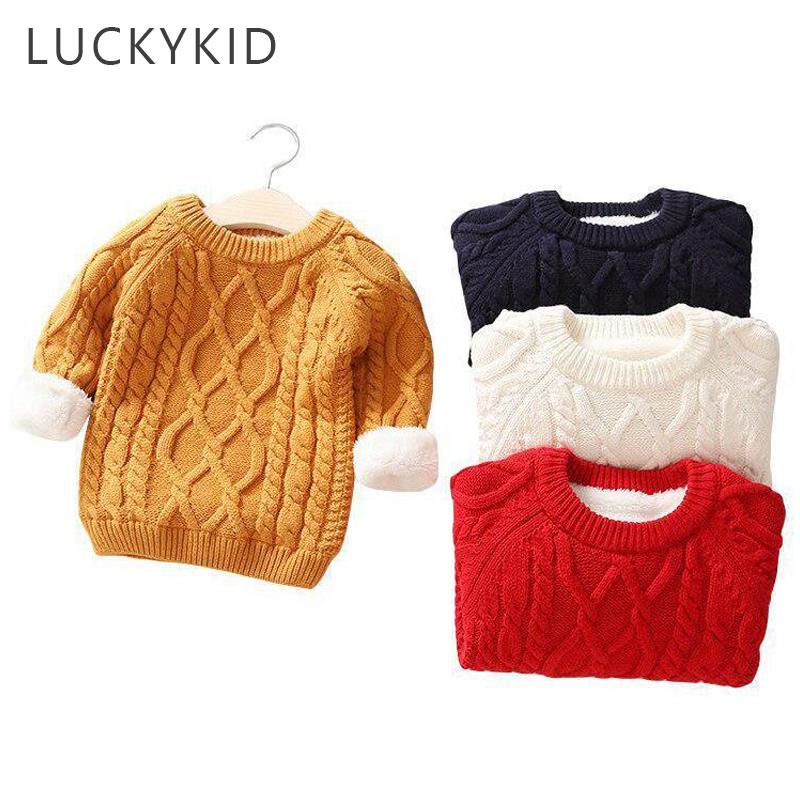 Baby Winter Children Toddler Sweater Thick Warm Baby Boy Girls Sweater Winter Knitwear Pullo
