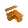 Rounded Edges Corner Desktop Shelves L-Shaped Cup Storage Rack Perfume Display Stand  Coffee Corner