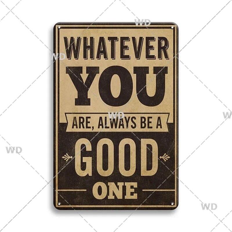 Retro Funny Sentence Tin Sign Decorative Vintage Plaque Metal Sign Decor Metal Plate for Garage Man Cave Bar Pub Home Wall Decor