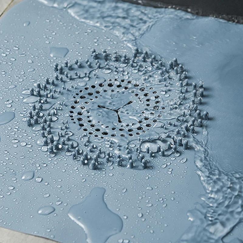 Bathroom Floor Drain Hair Catcher - Sink Strainer Plug Stopper - Anti-Clogging Washbasin Drain Cover Filter Trap-Shower Supplies