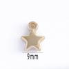 Electroplated CCB Five-Pointed Star Pendant, ABS Plastic DIY Jewelry Accessory for Bracelets & Necklaces.