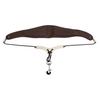 Saxophone Neck Strap for Alto Tenor Sax Breathable Adjustable Instrument Accessories with Metal Hook Brown