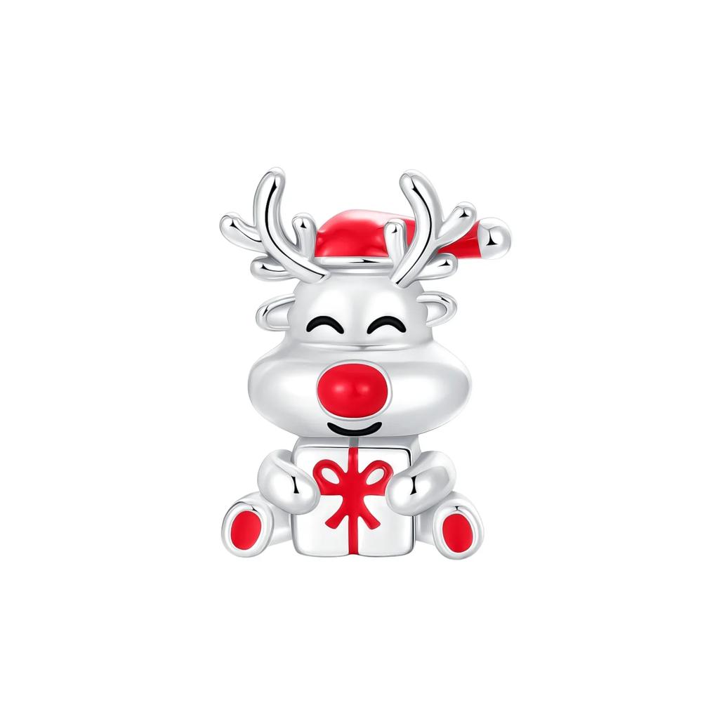 New Copper Red Christmas New Year Animal Love Flower Pendant Beads Fit Original Bracelets Necklaces Jewelry Gifts