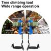 Tree Climbing Spike Gear Adjustable Height Piercing Tree Climbing Tool Set with Safety Belt Load 350lbs for Climbing Picking