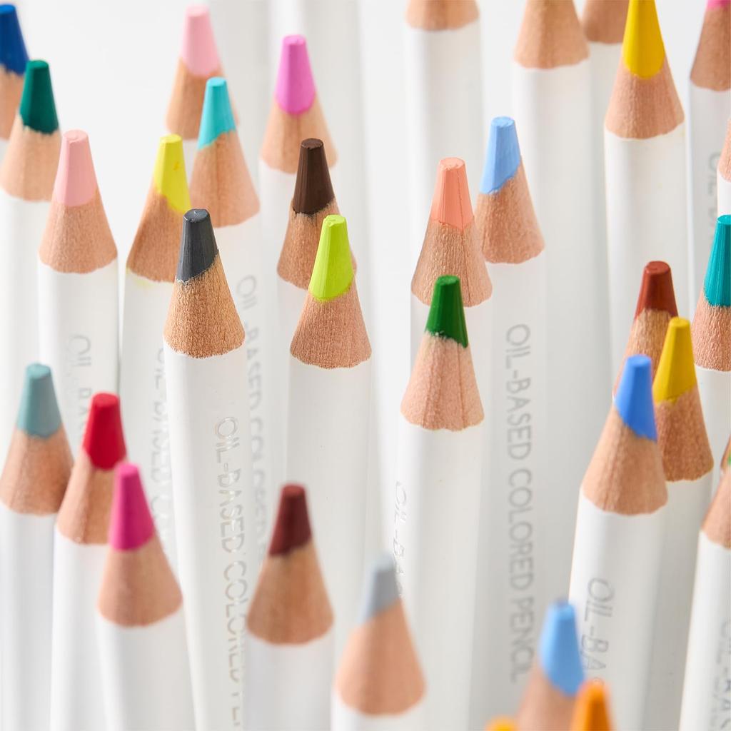 MEEDEN Colored Thick Highly Oil-Based Pencils, 120-Color Set, 3.8mm Lead, Break-Resistant, Colored.