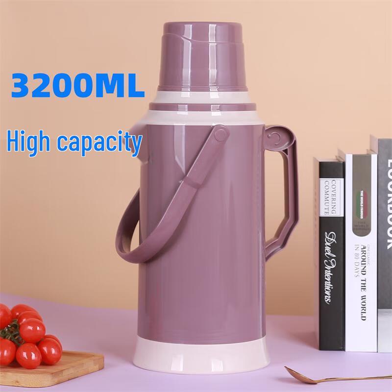 Wuzuo 3,2L Retro Glasemaillierte Thermoskanne