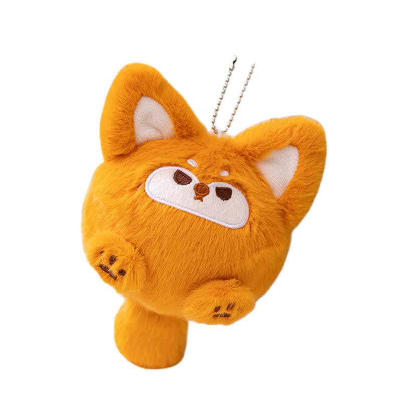 Cute Animal Panda Puppy Decompression Doll Plush Toy Bear Doll Girl Bag Keychain Small Pendant