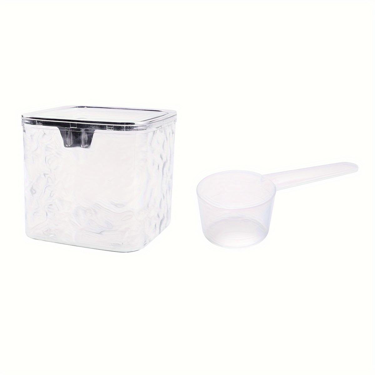 

1 шт. Контейнер для стирального порошка с дозатором для стирального порошка с ложкой, дозатор шариков-усилителей аромата для стирки чистый