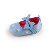 Embroidered Baby Girl Soft Sole Shoes, 3-6 Months