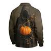 Men's Halloween Long Sleeve Button-Up Shirt