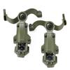 Free-Angle Tactical Headset Rail Mount for Headset Adapter on M-Lok, Fast ACH Helmet Arc Rail Adapter