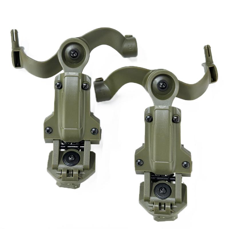Free-Angle Tactical Headset Rail Mount for Headset Adapter on M-Lok, Fast ACH Helmet Arc Rail Adapter