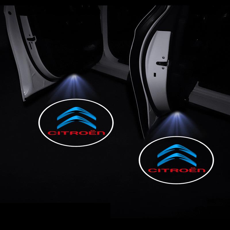Für Citroen C1 C3 C4 DS 2CV VTS Picasso Cross Auto Tür LED HD Willkommen Höflichkeit Schatten Projektor Lampe Logo Licht Auto Zubehör
