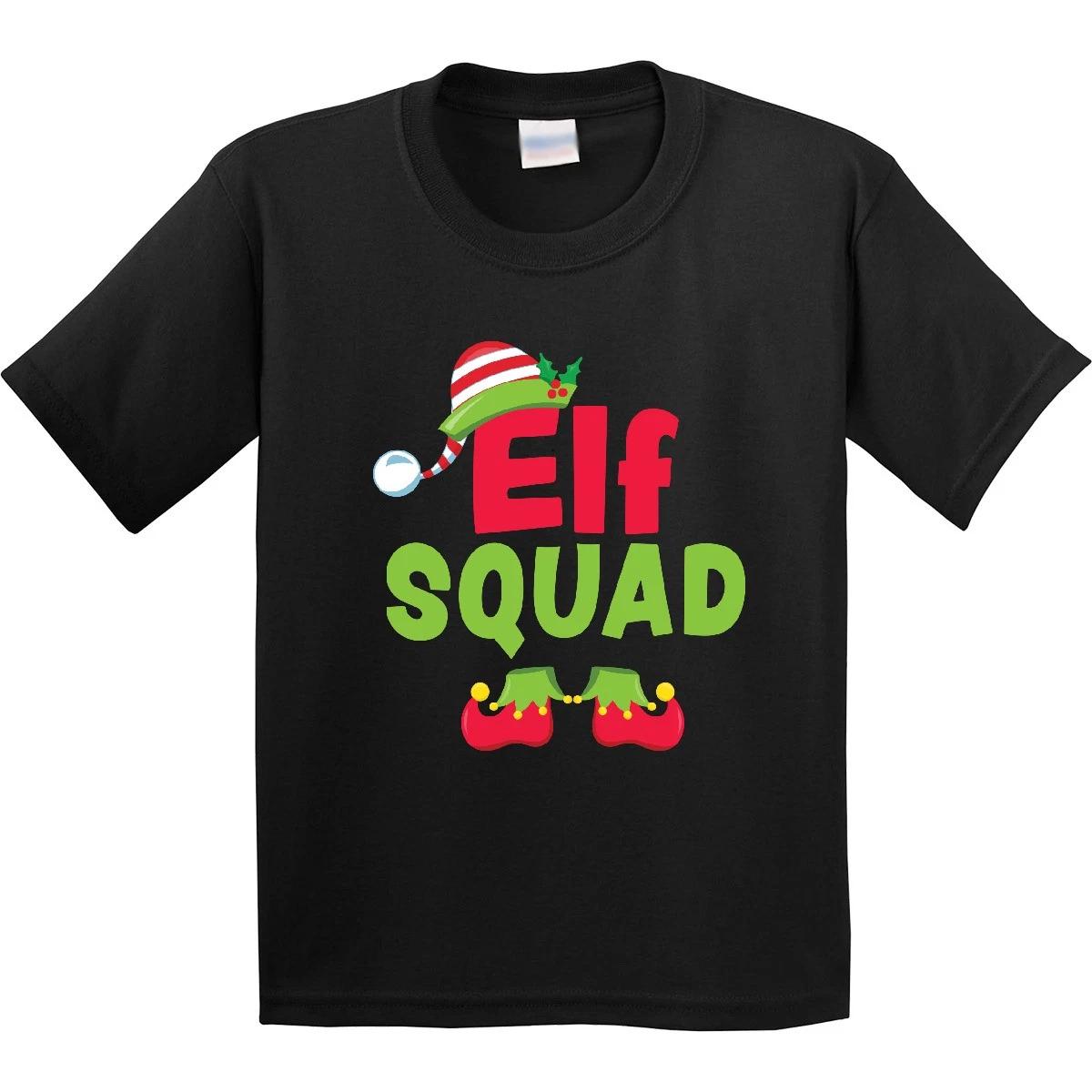 Inktastic Christmas Elf Squad Youth T-Shirt Hat Shoes Merry Happy Cute Adorable 120