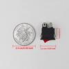 10PCS KCD1 Mini Rocker Switch SPST 2 Pin ON OFF Snap In Panel Mount 10x15mm 3A 250VAC 6A 125VAC for DIY Electronics Appliances