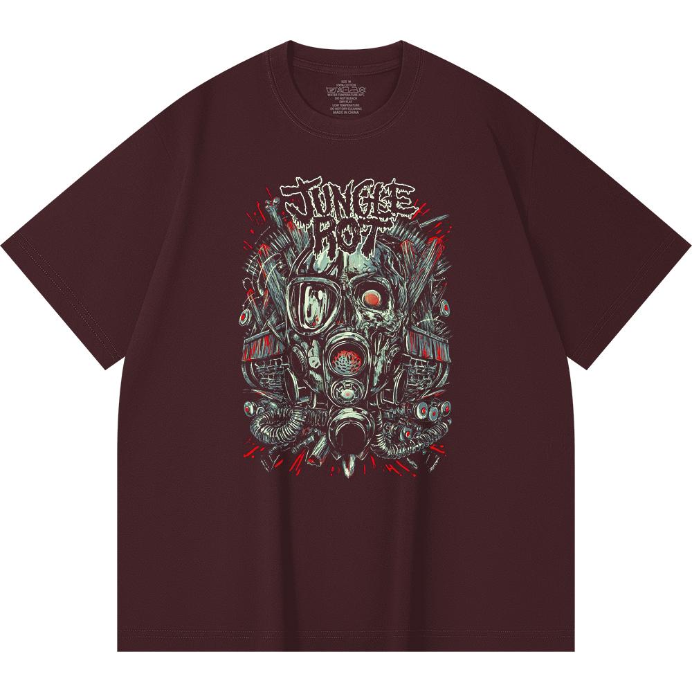 T-shirt Heavy Metal 100% Cotone 230 Gsm Stampa Band Rock Musica Popolare Unisex T-shirt Pesante in Cotone