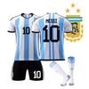 Șosete sport unisex de înaltă calitate din amestec de bumbac pentru copii, ediție Argentina Home, design cu 10 numere, trei stele 2022