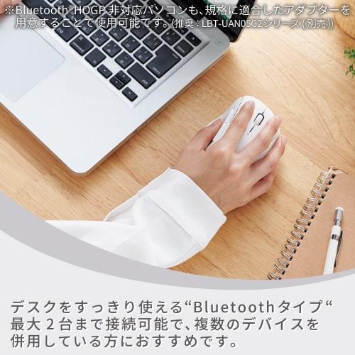 ELECOM Mouse Wireless Mouse SHELLPHA Bluetooth Quiet Antibacterial 5 Buttons White M-SH20BBSKWH