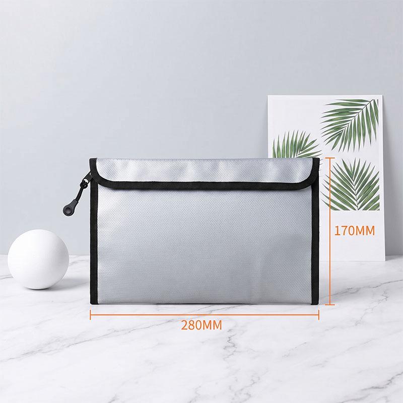 Fireproof Document Bag: Secure Storage for Cards, Passport & Power Bank