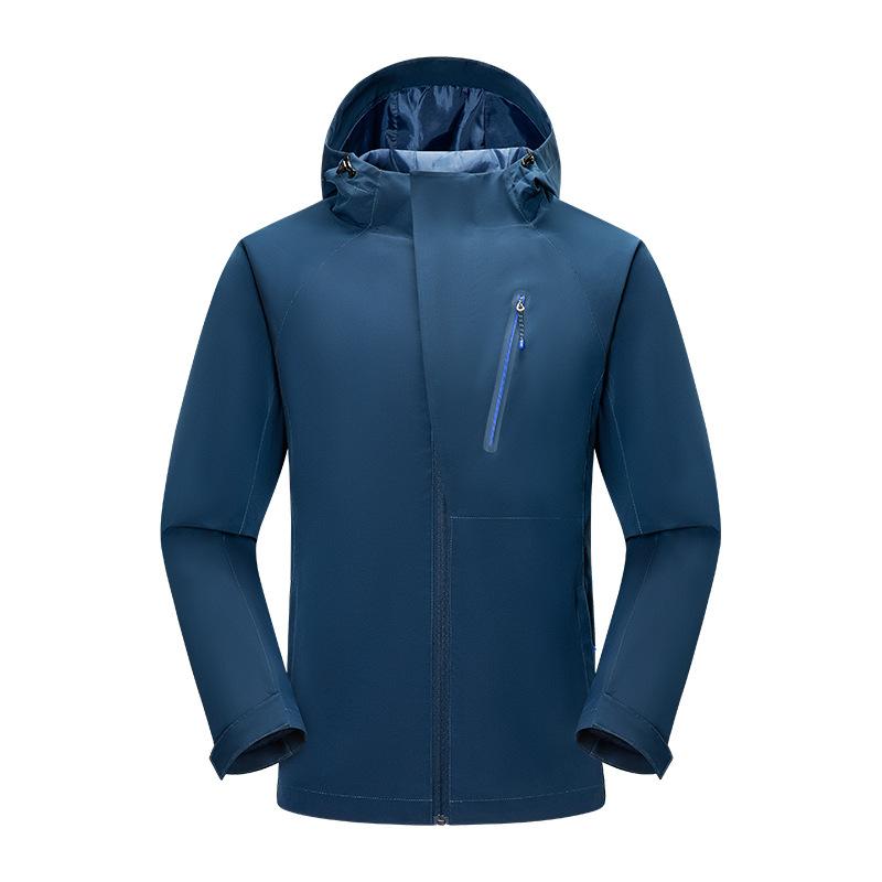 Spring and Autumn Waterproof Hooded Couple Quality Single-layer Jacket Men's and Women's Jacket Trench Coat Jacket