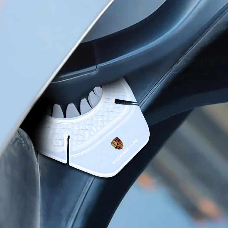 2Pcs Car Windshield Wiper Protective Cover Dust Wiper Emblem Car Styling For Porsche Boxster Cayenne Panamera Macan Cayman 911 918 996 917 991