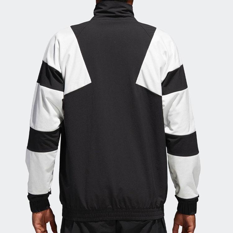 Adidas Jachetă sport cu fermoar și blocuri de culoare Originals pentru bărbați, jachete negre CE2234