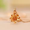 1pc Fashionable and Elegant Lotus-shaped Pendant, Personalized Multi-functional Collarbone Necklace