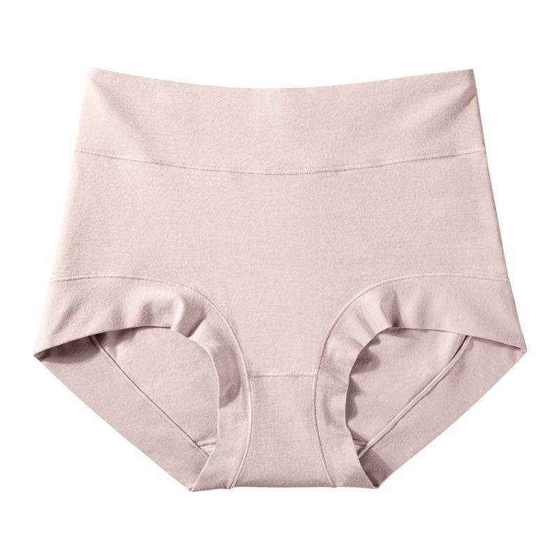 

Длинное штапельное хлопковое женское нижнее белье с высокой талией, антибактериальное нижнее белье из тутового шелка, поднимающее ягодицы, большие брюки с плоским углом L