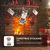 Weihnachtsstrumpf Geschenkbeutel Niedlicher Katzenpfotenstrumpf Dekorative Weihnachten Hängedekoration Weihnachtsbaumschmuck Feiertags-Heimdeko