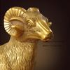 1pc Metal Sheep Ornament Home Decoration Metal Animal Handicrafts Desktop Animal Ornaments Chinese Zodiac Sheep Sculpture