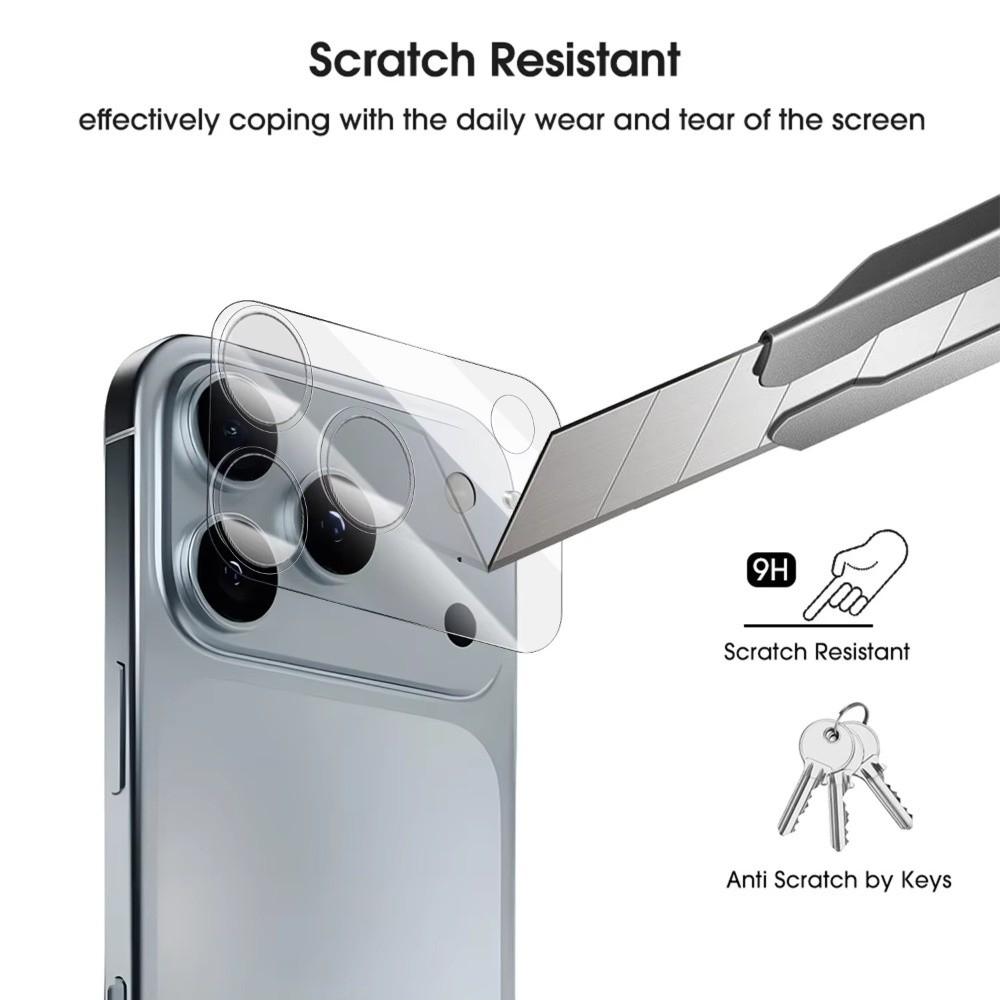Tempered Glass Lens Protective Film Anti-scratch Clear 3D Lens Cover HD Lens Protector for iPhone 17/Air/17 Pro Max