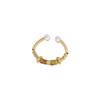 Chic Open Fashionable Adjustable Womens Ring Unique Geometric Shape In Copper