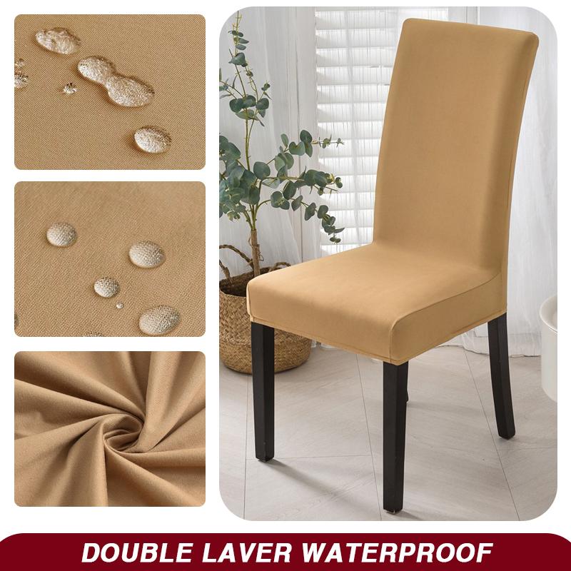 Wodoodporny Pokrowiec na Krzesło Jadalniane Rozciągliwy Pokrowiec na Krzesło Zdejmowany Zmywalny Ochraniacz na Krzesło do Domu, Restauracji, Kuchni, Bankietu