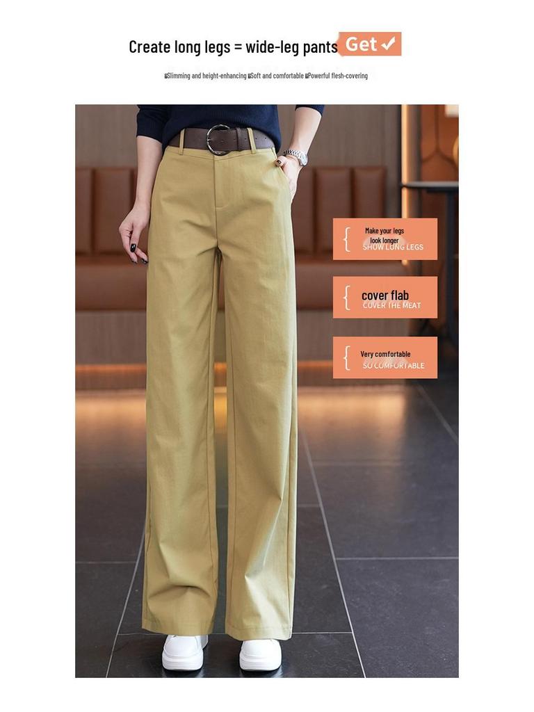 Women's 2025 Slimming Straight Loose Suit Pants - Spring/Autumn Fashion