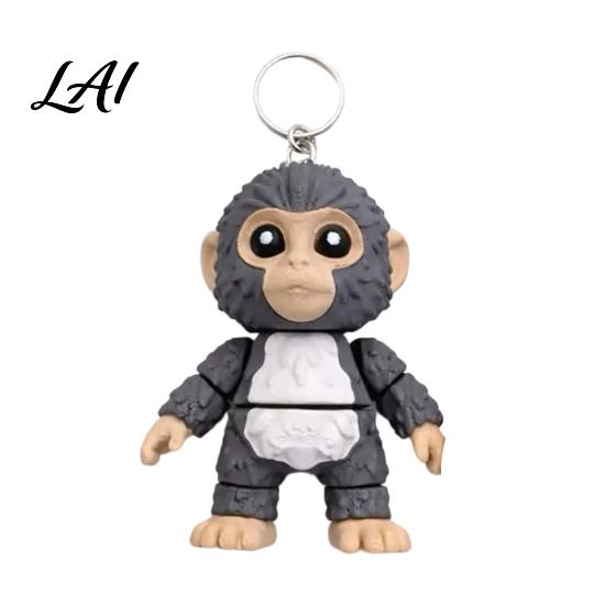 Lightweight Keychain Punch Monkey His Tiny Plush Buddy Exquisite Backpack Purse Car 2inch A