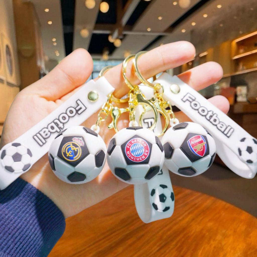 Portachiavi della Coppa del Mondo: Manchester United, Barcellona, Chelsea, Real Madrid, Ciondolo Souvenir Calcio Parigi.