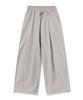 PIANER Nylon One-Pleat String Pants (Light Beige)