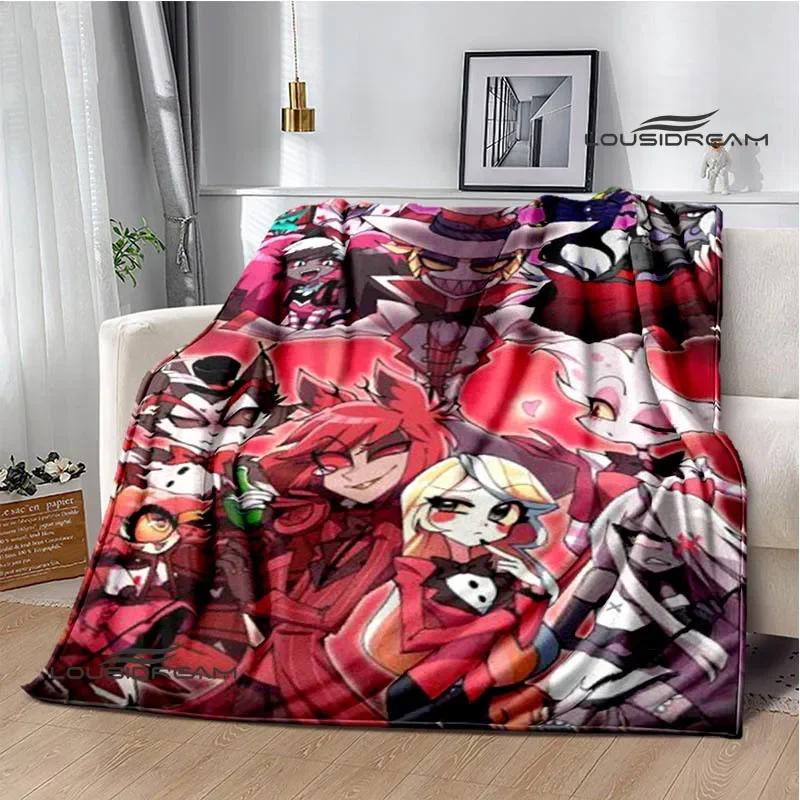 H-Helluva-Boss Cartoon printed blanket Warm Flannel blankets Picnic blanket throw blankets Home bed linings Birthday Gift