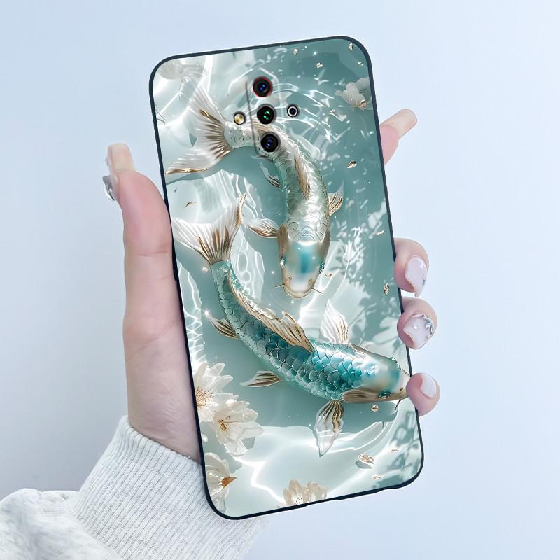 For ZTE Nubia Play 5G NX651J Case Cute Heart Rabbit Black Soft Silicone Shockproof Back Cover For Nubia RedMagic 5G Lite Casing