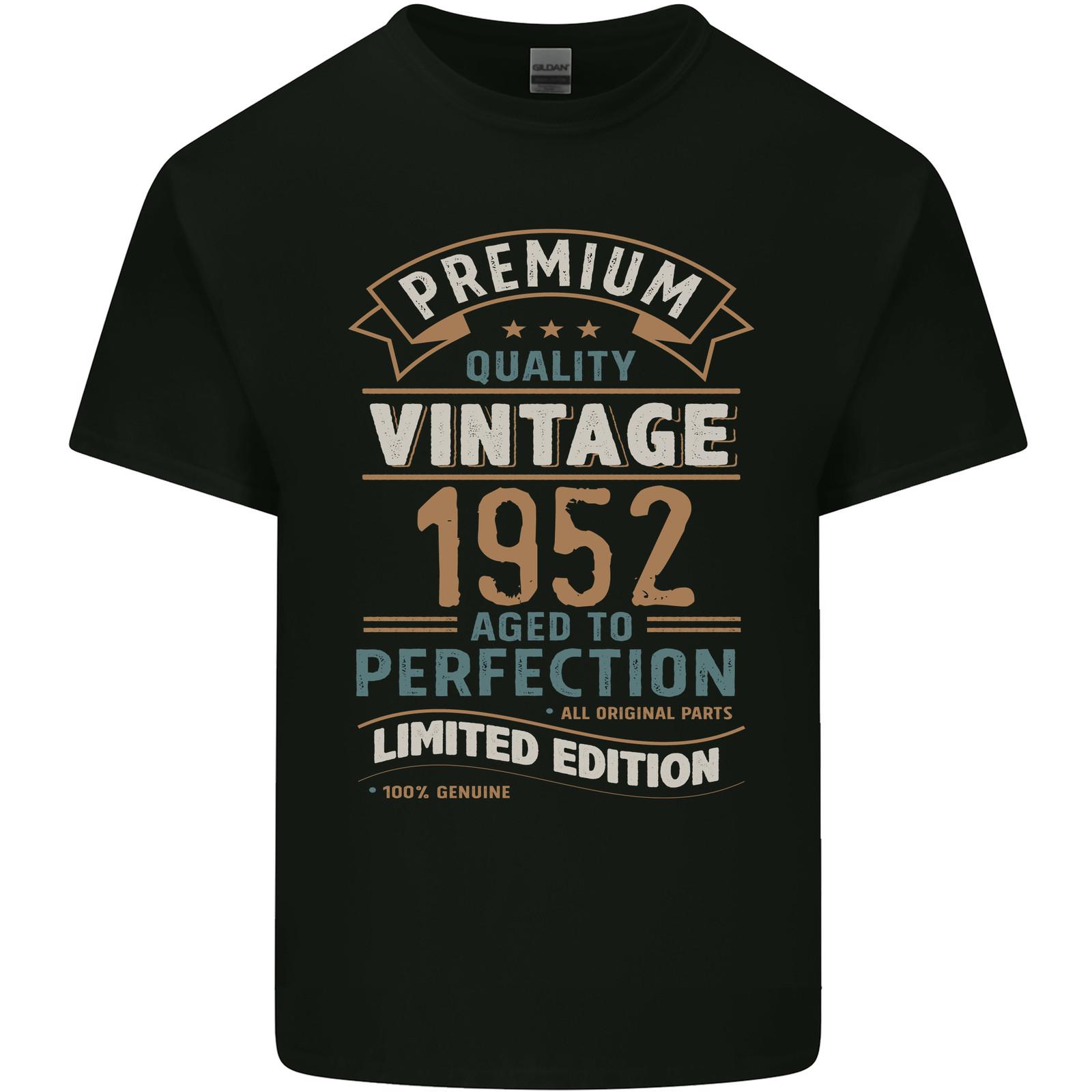 

Premium Vintage 73rd Birthday 1952 Mens Light Cotton T-Shirt Mens Womens Tees Top S