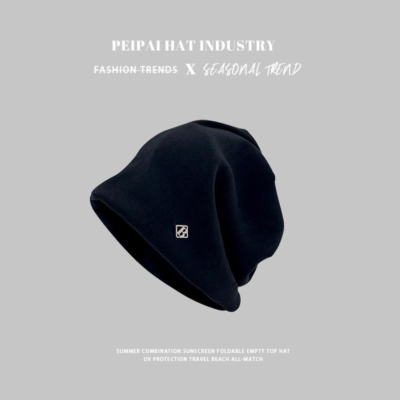 Women's autumn and winter hats, crimped warm knitted hats, ear protectors, cold-proof pullovers, and headcaps for men