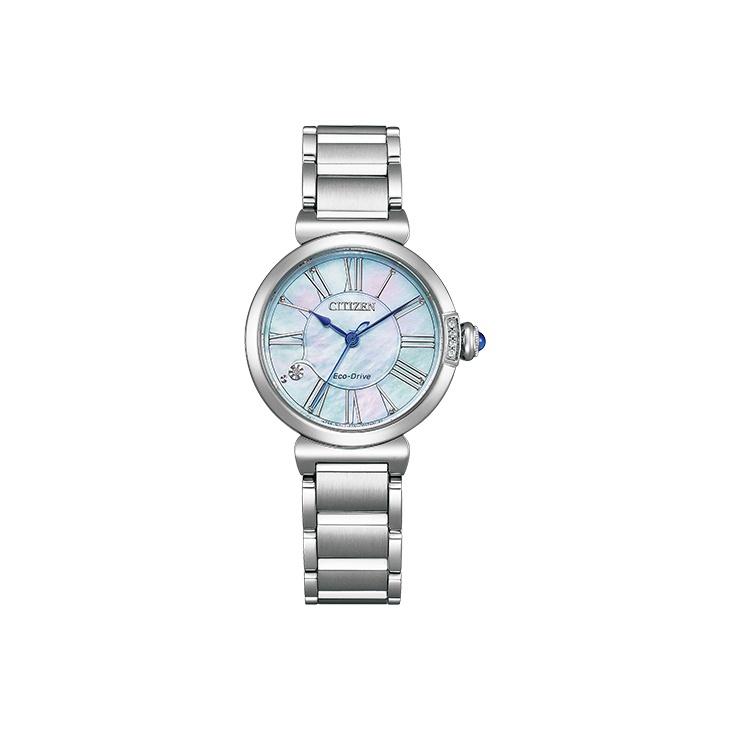 

CITIZEN Ecology Drive Collection Little Bellflower Collection Light Powered Quartz Movement Stainless Steel Strap EM1060-87N Blue Dial
